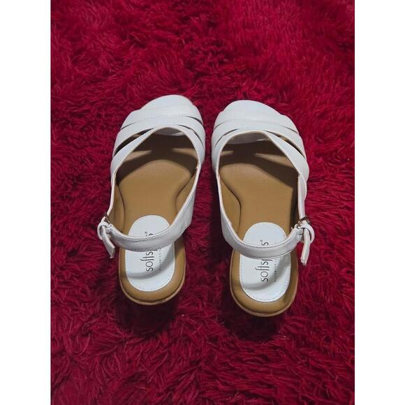 Softspots Niema Women’s White Leather Slingback Shoes  7.5WW – Excellent Cond - Picture 5 of 6